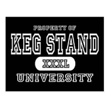 Keg Stand Dark Post Cards