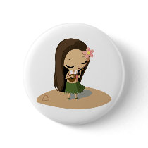 Keilana the Hula Girl Pin