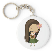 Keilana the Hula Girl Keychains