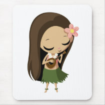 Keilana the Hula Girl Mouse Pads