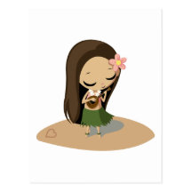 Keilana the Hula Girl Post Card
