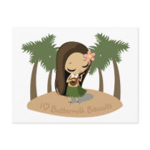 Keilana the Hula Girl Post Card