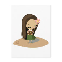 Keilana the Hula Girl Post Card