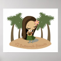Keilana the Hula Girl Print
