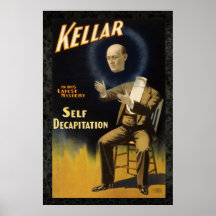 Kellar the Magician II Reissue Vintage 36 x 24 Pos Print