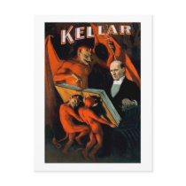 Kellar The Magician Vintage Magic Postcard