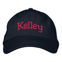 Kelley Embroidered Baseball Cap Navy Hot Pink