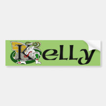 Kelly Celtic Dragon Bumper Sticker