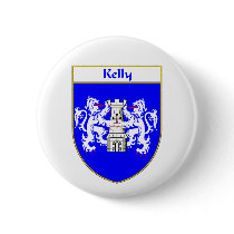 Kelly Coat of Arms/Family Crest Button
