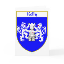 Kelly Coat of Arms/Family Crest Card