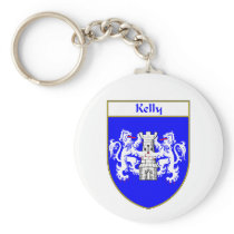 Kelly Coat of Arms/Family Crest Key Chains