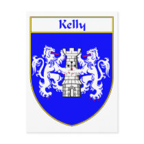 Kelly Coat of Arms/Family Crest Post Card