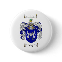 KELLY FAMILY CREST -  KELLY COAT OF ARMS PINBACK BUTTON