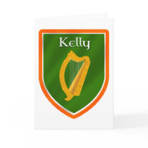 Kelly family crest kelly family name cards