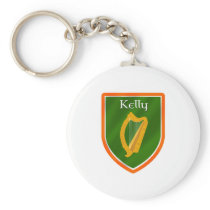 Kelly family crest kelly family name keychains