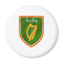 Kelly family crest kelly family name magnets