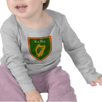 Kelly family crest kelly family name tee shirt
