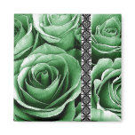 KELLY GREEN Wedding Rose Bouquet with Lace magnets