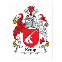 Kemp Family Crest Postcard