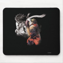 Ken contre Ryu Tapis De Souris