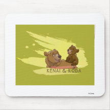 Kenai & Koda Brother Bear smiling Disney Mouse Pads