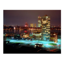 Kendall Square and Boston Skyline, 1967 Post Card