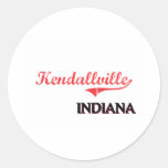 Kendallville Indiana City Classic Round Sticker