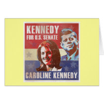 Kennedy Begins Campaign For Senate Greeting Card