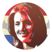Kennedy Begins Campaign For Senate Round Stickers