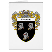 Kennedy Coat of Arms (Mantled) Greeting Cards