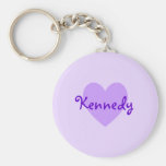 Kennedy in Purple Key Chains
