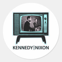 Kennedy Nixon Debate 1960 Round Stickers