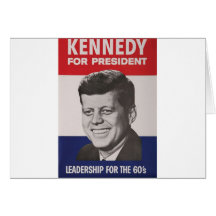 Kennedy Poster Greeting Cards