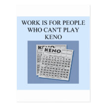 keno player's delight postcards