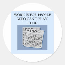 keno player's delight stickers