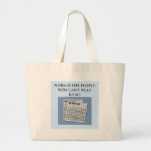 keno player's delight tote bags