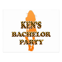 Ken's Bachelor Party Postcard