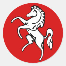 Kent, United Kingdom flag Round Sticker