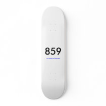 Kentucky area code deck custom skate board