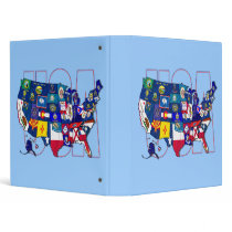 Kentucky Blue hole USA state flag map Binders