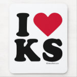 KENTUCKY - I LOVE KS - I LOVE KANSAS mousepads