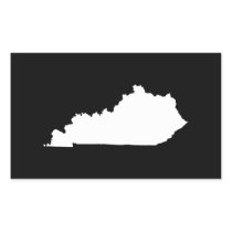 Kentucky in White and Black Sticker