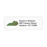 Kentucky Map Address Label