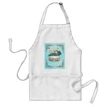 Kentucky Map With Lovely Birds Apron