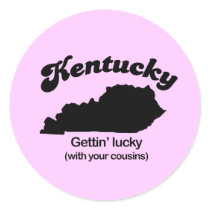 Kentucky Motto - Gettin Lucky Stickers