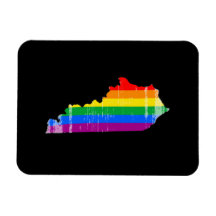 KENTUCKY PRIDE - DISTRESSED -.png Rectangle Magnets