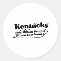 Kentucky State Slogan Stickers