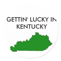 Kentucky Round Stickers