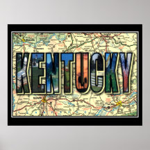 Kentucky Vintage Poster