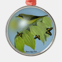 Kentucky Warbler Christmas Tree Ornaments